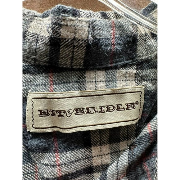 Bit & Bridle Men's Long Sleeve Button Up Size X-Large - Picture 2 of 4